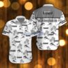 Hummer Beach Shirt Logo Printed White Hawaiian Shirt For Men And Women