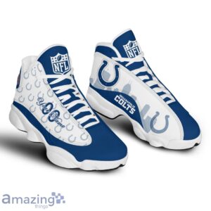 Indianapolis Colts Air Jordan 13 Shoes Trending For Men Women Custom Number & Name Product Photo 1