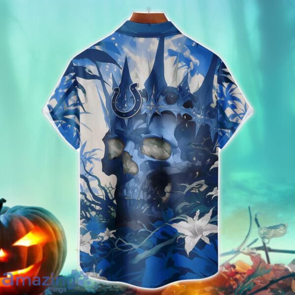 Indianapolis Colts NFL Skull Halloween Hawaiian Shirt Special Gift For Fans Product Photo 2