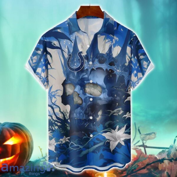 Indianapolis Colts NFL Skull Halloween Hawaiian Shirt Special Gift For Fans Product Photo 1