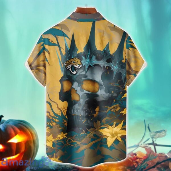 Jacksonville Jaguars NFL Skull Halloween Hawaiian Shirt Special Gift For Fans Product Photo 2