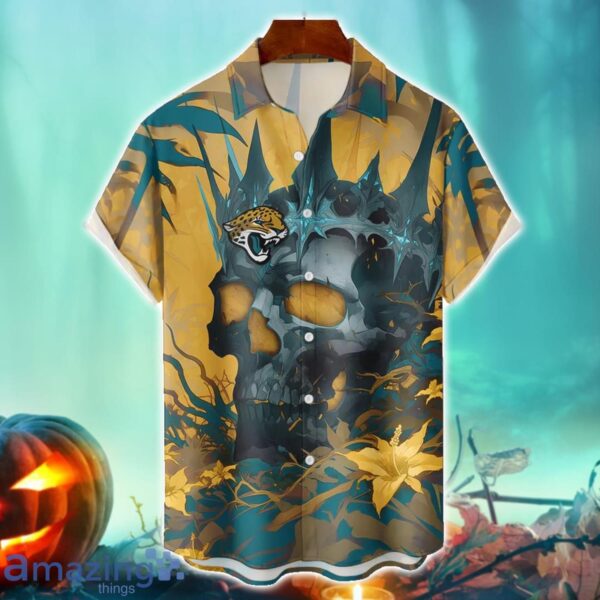 Jacksonville Jaguars NFL Skull Halloween Hawaiian Shirt Special Gift For Fans Product Photo 1