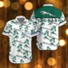 Jaguar Beach Shirt Logo Printed White Hawaiian Shirt For Men And Women