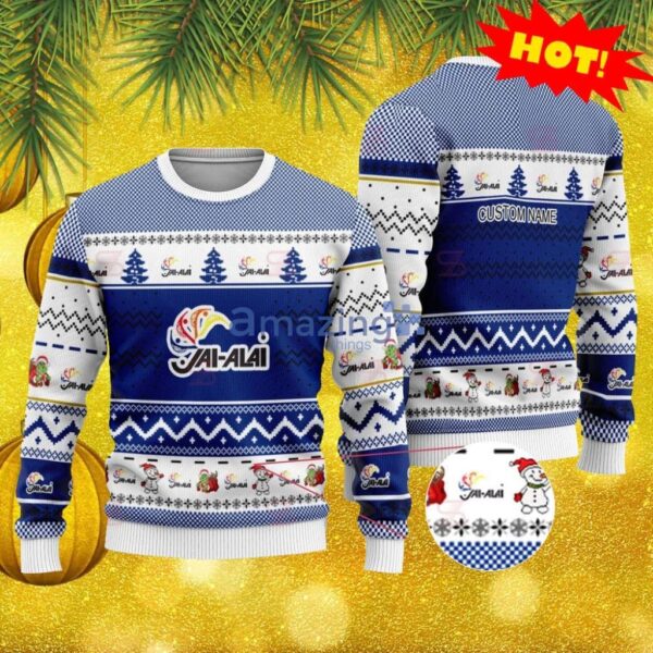 Jai Alai Custom Christmas Ugly Sweater Christmas Gift For Men And Women Product Photo 1