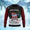 Just A Girl Who Loves Firefighter Ugly Christmas Sweater For Men And Women Christmas Gift Sweater