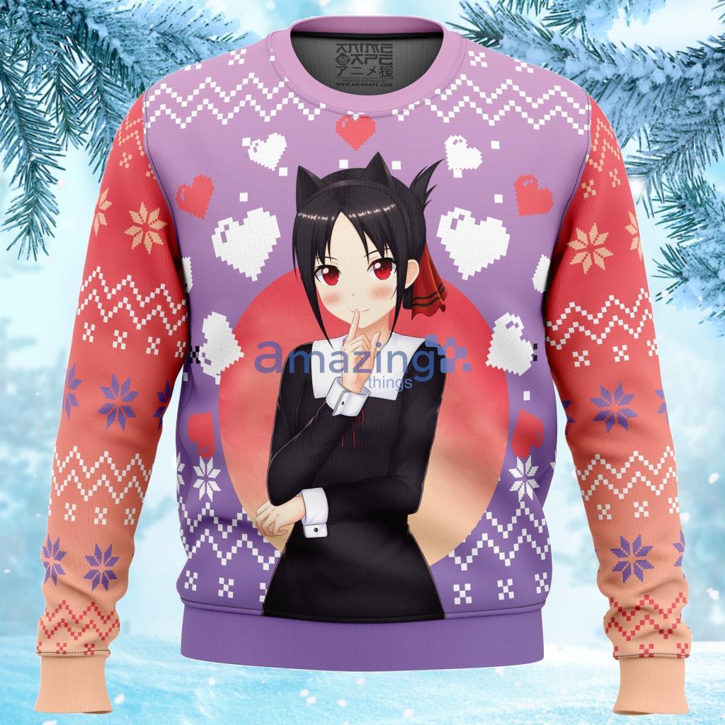 Kaguya Shinomiya Kaguya Sama Love Is War Ugly Christmas Sweater Gift For Men And Women image Kaguya Shinomiya Kaguya Sama Love Is War Ugly Christmas Sweater Gift For Men And Women Product Photo 1