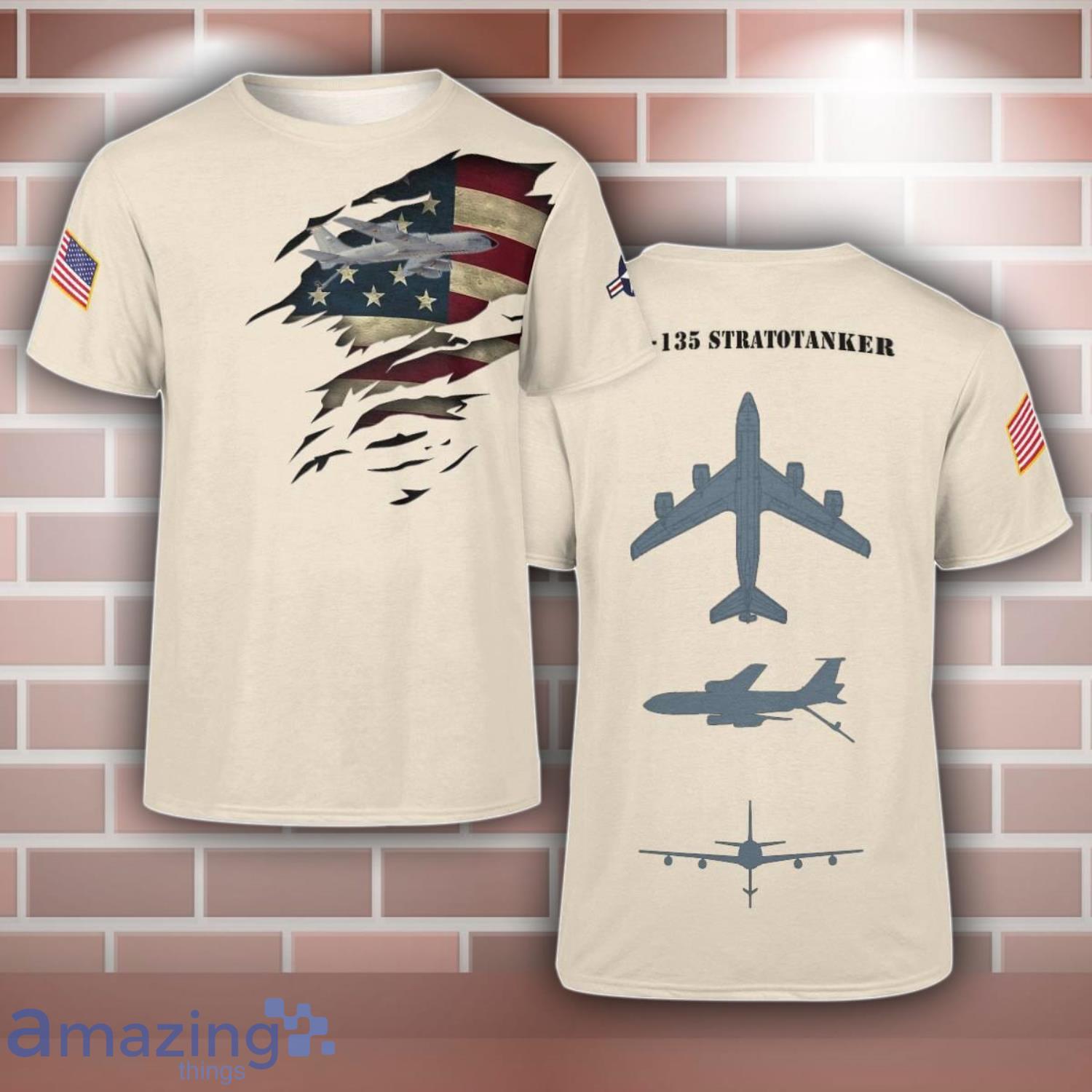 KC 135 Stratotanker KC135 Aircraft 3D T Shirt For Men And Women image KC-135 Stratotanker KC135 Aircraft 3D T-Shirt For Men And Women Product Photo 1