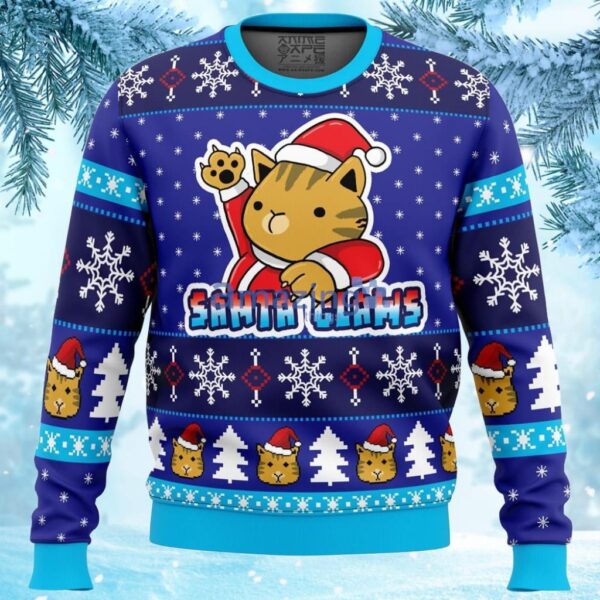 Kitty Claws Ugly Christmas Sweater Gift For Men And Women Product Photo 1