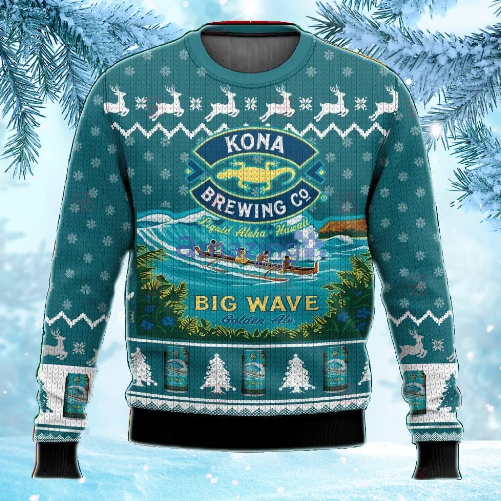 Kona Brewing Co Ugly Sweater Christmas Gift For Men And Women image Kona Brewing Co Ugly Sweater Christmas Gift For Men And Women Product Photo 1