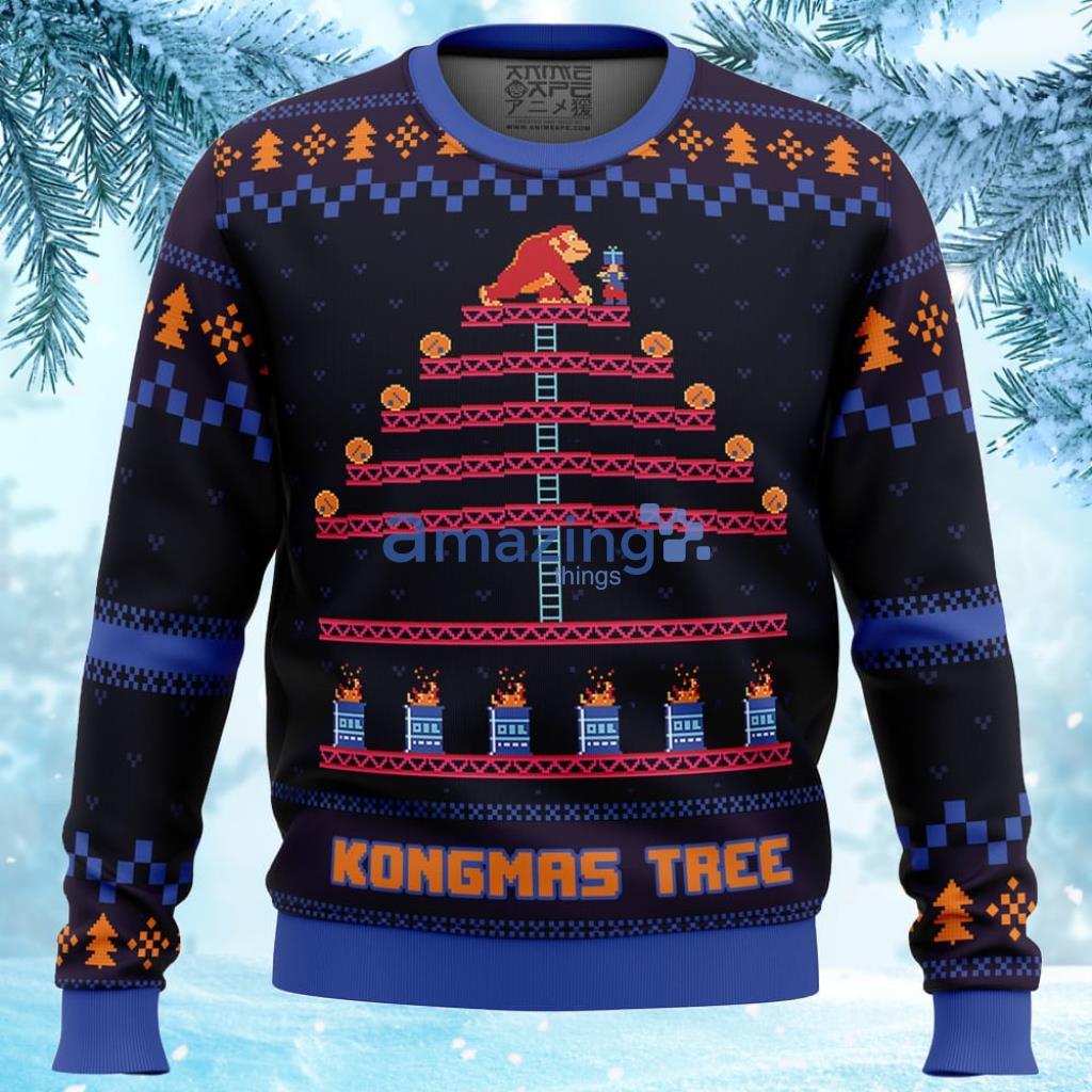 Kongmas Tree King Kong Ugly Christmas Sweater Gift For Men And Women image Kongmas Tree King Kong Ugly Christmas Sweater Gift For Men And Women Product Photo 1