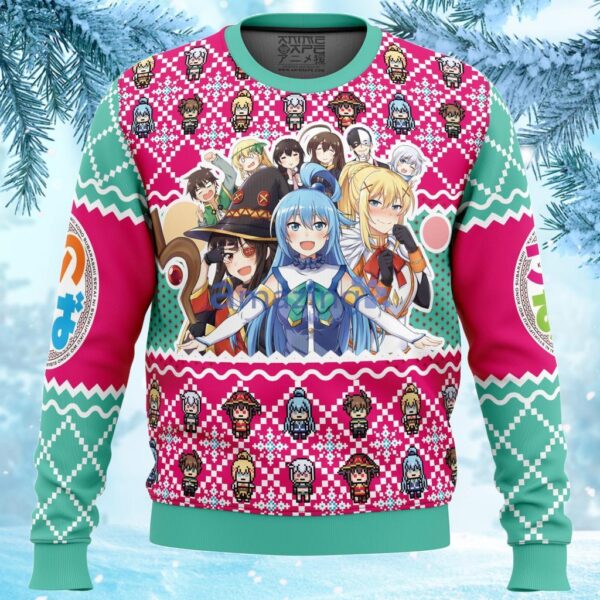Konosuba Ugly Christmas Sweater Gift For Men And Women Product Photo 1