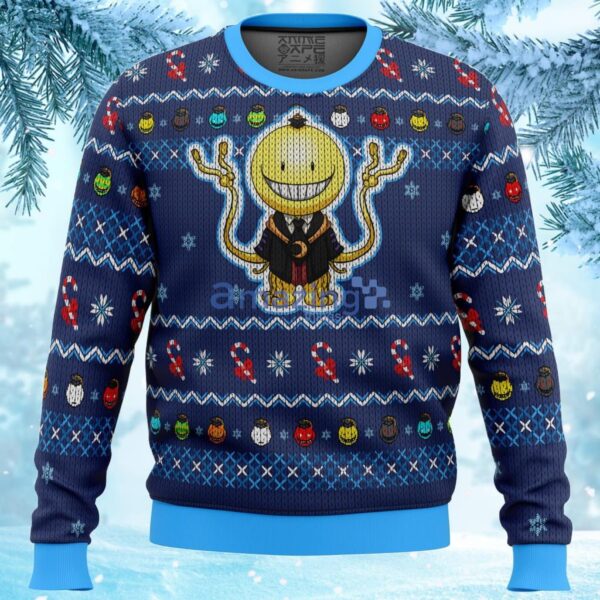 Koro Sensei Tentacles Assassination Classroom Ugly Christmas Sweater Gift For Men And Women Product Photo 1