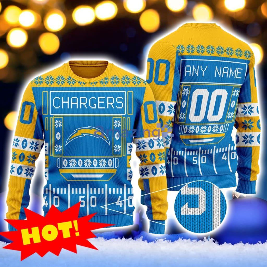 La Chargers Nfl Christmas Ugly Sweater Suv01nflcharg Gift For Men And Women image La Chargers Nfl Christmas Ugly Sweater Suv01nflcharg Gift For Men And Women Product Photo 1