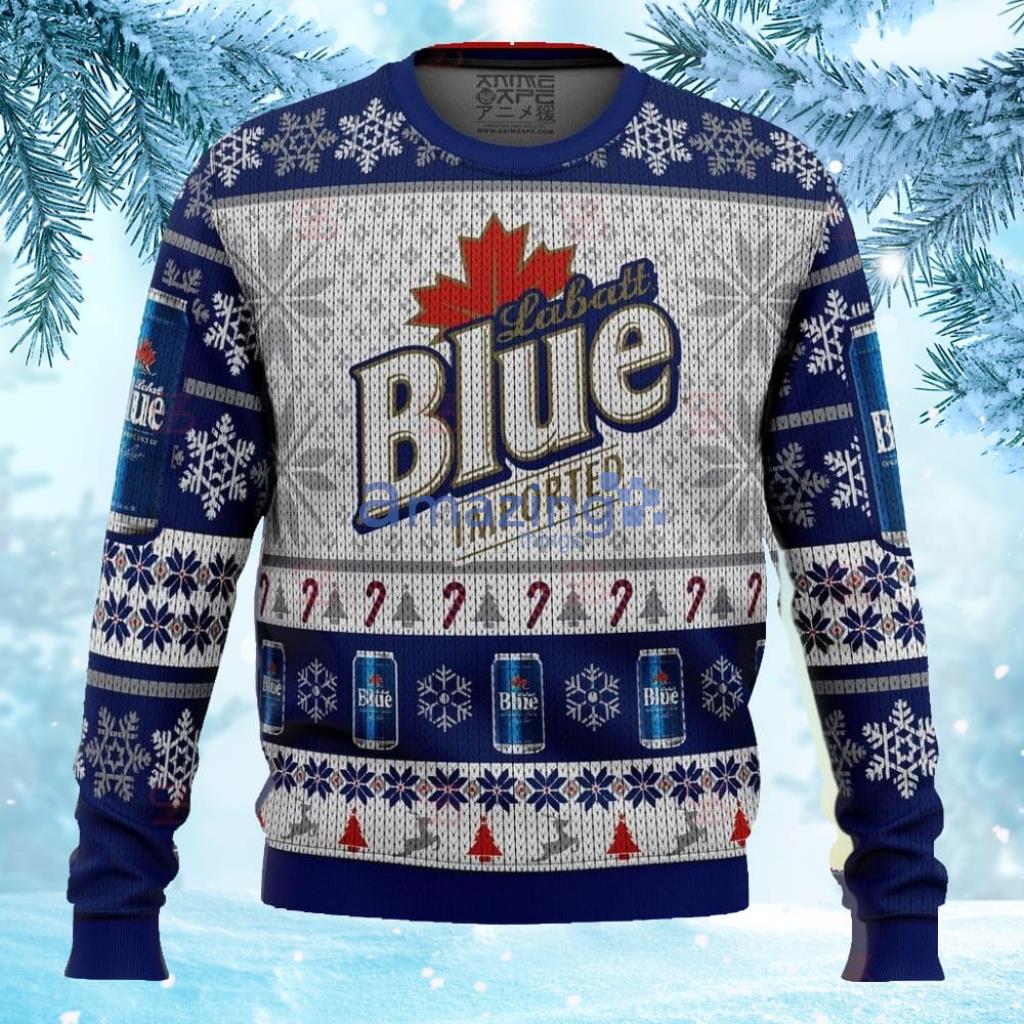 Labatt Blue Imported Ugly Sweater Christmas Gift For Men And Women image Labatt Blue Imported Ugly Sweater Christmas Gift For Men And Women Product Photo 1
