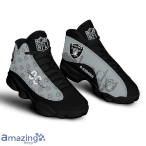 Las Vegas Raiders Air Jordan 13 Shoes Trending For Men Women Custom Number & Name Product Photo 2