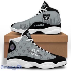 Las Vegas Raiders Air Jordan 13 Shoes Trending For Men Women Custom Number & Name Product Photo 3