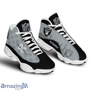 Las Vegas Raiders Air Jordan 13 Shoes Trending For Men Women Custom Number & Name Product Photo 1