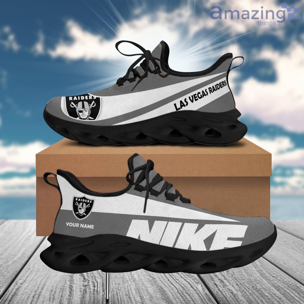 Las Vegas Raiders NFL Max Soul Shoes Sneaker image Las Vegas Raiders NFL Max Soul Shoes Sneaker Product Photo 1