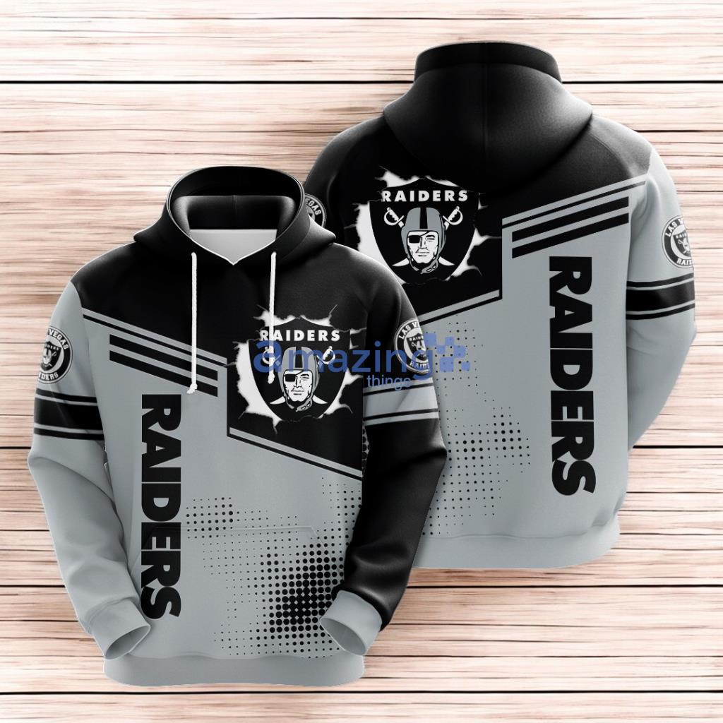 Las Vegas Raiders Polkda Dot All Over Print 3D Black image Las Vegas Raiders Polkda Dot All Over Print 3D Black Product Photo 1