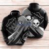 Las Vegas Raiders Skull Punch Black Gray Hoodie 3D All Over Print