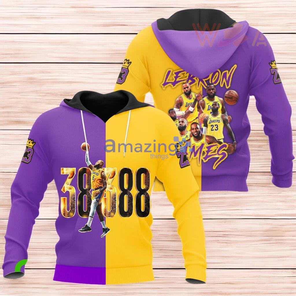 Lebron James Hoodie 3D All Over Print image Lebron James Hoodie 3D All Over Print Product Photo 1