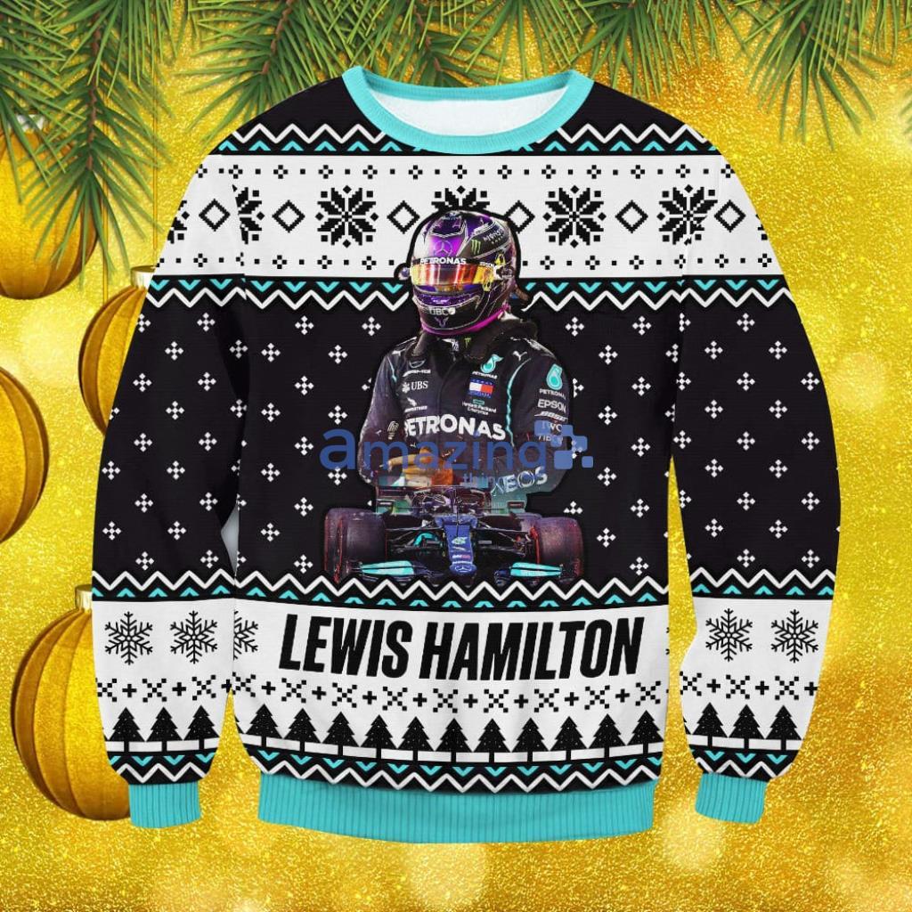 Lewis Hamilton Christmas Ugly Sweater ver3 Gift For Men And Women image Lewis Hamilton Christmas Ugly Sweater ver3 Gift For Men And Women Product Photo 1