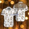 Lexus Beach Shirt Logo Printed White Hawaiian Shirt For Men And Women