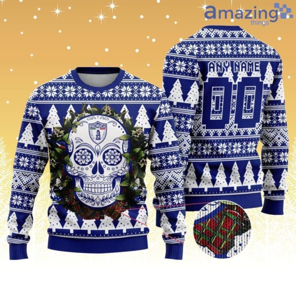 LIGA MX C.F. Pachuca Special Sugar Skull Christmas Knitting Ugly Sweater Product Photo 1