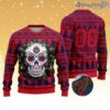 LIGA MX Chivas Guadalajara Special Sugar Skull Christmas Knitting Ugly Sweater