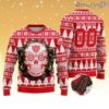 LIGA MX Club Necaxa Special Sugar Skull Christmas Knitting Ugly Sweater