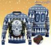 LIGA MX Club Puebla Special Sugar Skull Christmas Knitting Ugly Sweater
