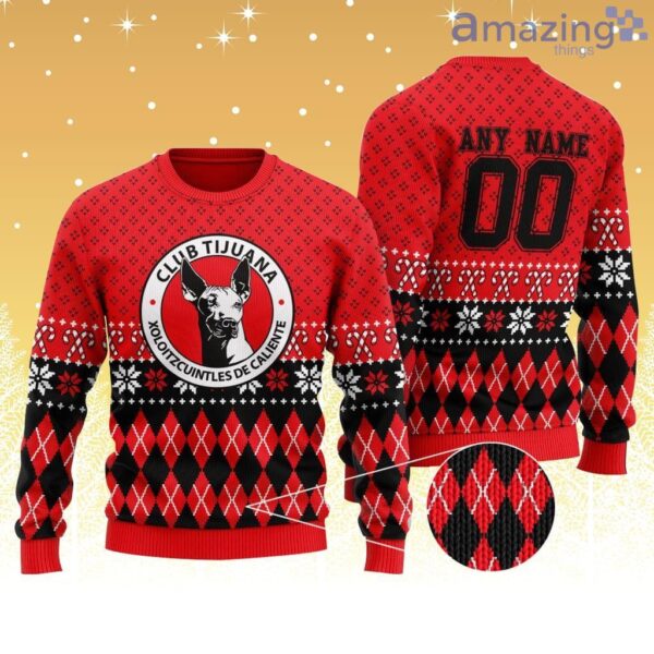 LIGA MX Club Tijuana Special Christmas Knitting Ugly Sweater Product Photo 1