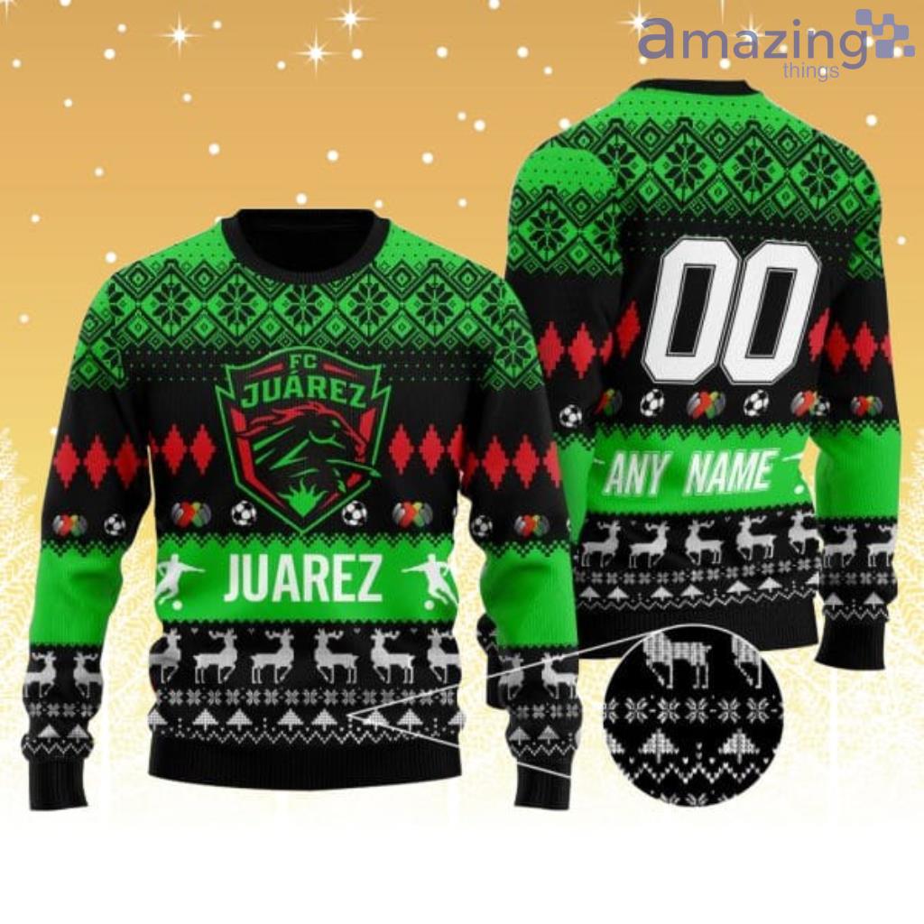 Liga MX FC Juárez Personalized Name and Number trending 2024 Concepts Ugly Sweater image Liga MX FC Juárez Personalized Name and Number trending 2024 Concepts Ugly Sweater Product Photo 1