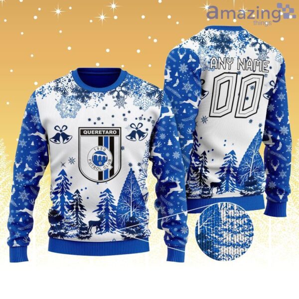 LIGA MX Queretaro F.C Special Christmas Knitting Ugly Sweater Design New Product Photo 1