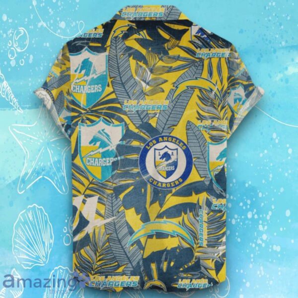 Los Angeles Chargers Hawaiian Shirt Retro Logo Revolutions 2024 For Fans Product Photo 2
