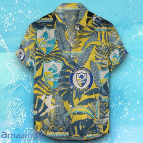 Los Angeles Chargers Hawaiian Shirt Retro Logo Revolutions 2024 For Fans Product Photo 1