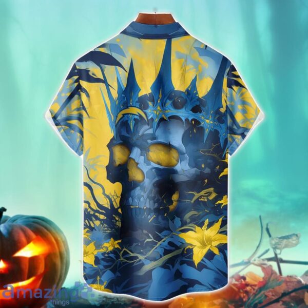 Los Angeles Chargers NFL Skull Halloween Hawaiian Shirt Special Gift For Fans Product Photo 2