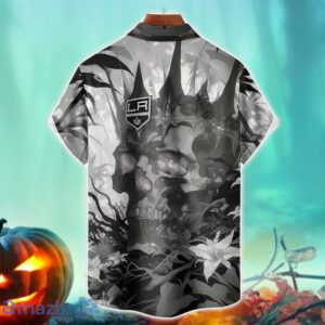 Los Angeles Kings NHL Halloween Skull 3DHawaiian Shirt Halloween Gift For Men Women Product Photo 2