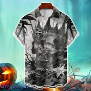 Los Angeles Kings NHL Halloween Skull 3DHawaiian Shirt Halloween Gift For Men Women Product Photo 1