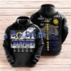Los Angeles Rams 2021 National Football Conferences Champions All Over Print 3D Black