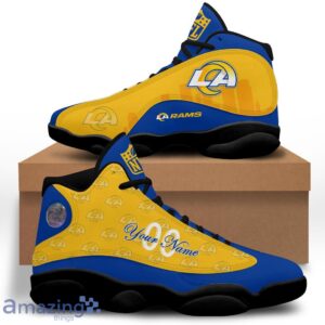 Los Angeles Rams Air Jordan 13 Shoes Trending For Men Women Custom Number & Name image Los Angeles Rams Air Jordan 13 Shoes Trending For Men Women Custom Number & Name Product Photo 4