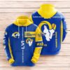 Los Angeles Rams Vamos Rams All Over Print 3D Blue Yellow