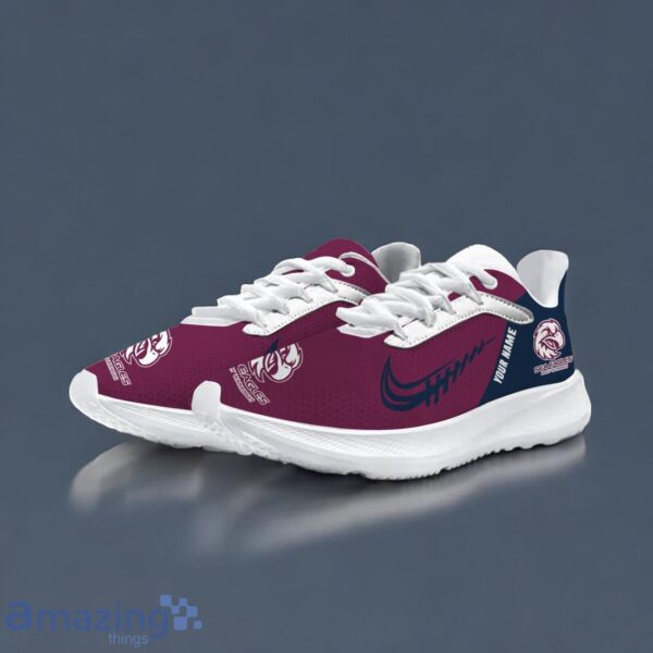 Manly Warringah Sea Eagles Running Shoes 3D Logo Trending For Men Women Custom Name Product Photo 2