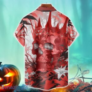 Massey Ferguson Royal Skull Halloween Hawaiian Shirt For Fans image Massey Ferguson Royal Skull Halloween Hawaiian Shirt For Fans Product Photo 2