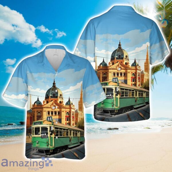 Melbourne City Circle Tram W Class City Circle tram Hawaiian Shirt Product Photo 1