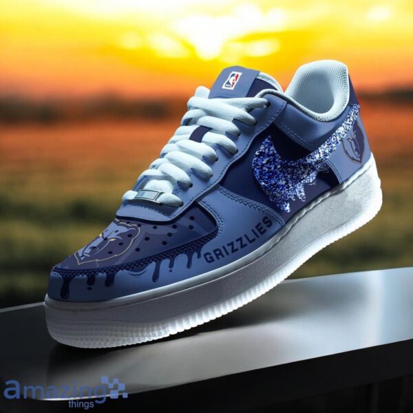 Memphis Grizzlies Air Force Shoes Sneaker Trending For Fans Product Photo 1