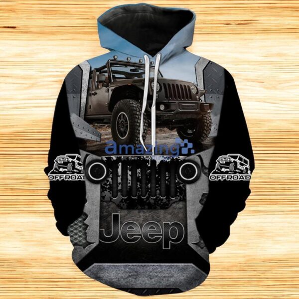 Metallic Jeep Rider Hoodie 3D All Over Print Product Photo 1