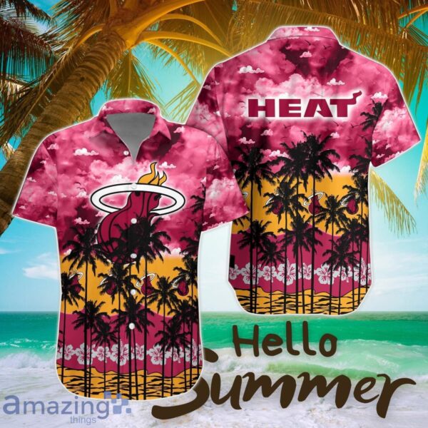 Miami Heat Hawaiian Shirt All Printed 3D Printing Aloha Button Shirt Product Photo 1