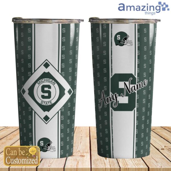 Michigan State Spartans Team Pattern Personalized 30oz Tumbler Product Photo 1