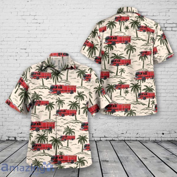 Milledgeville, Illinois, Milledgeville Fire Protection District Hawaiian Shirt Product Photo 1